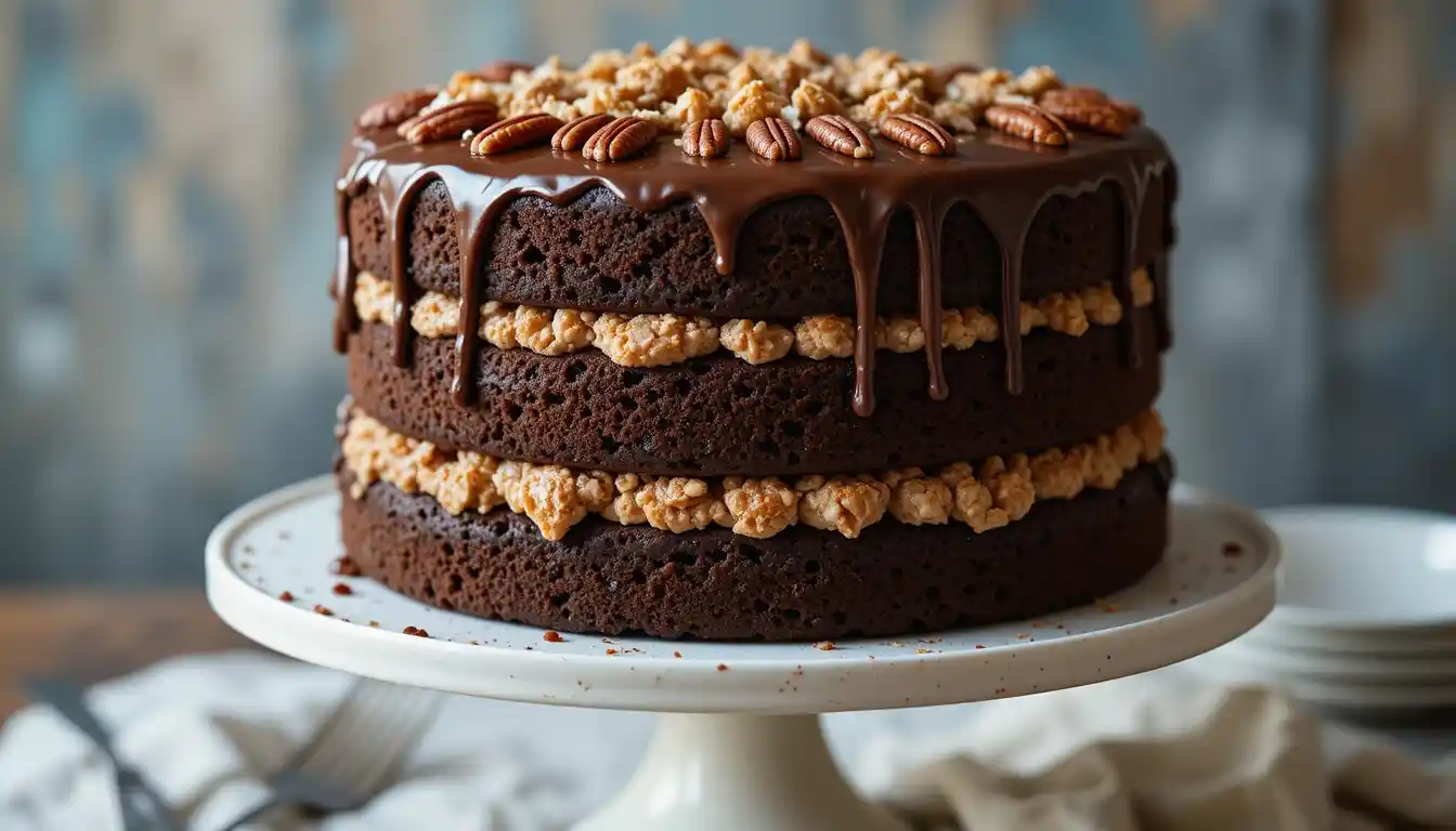 3-Layer German Chocolate Cake Recipe