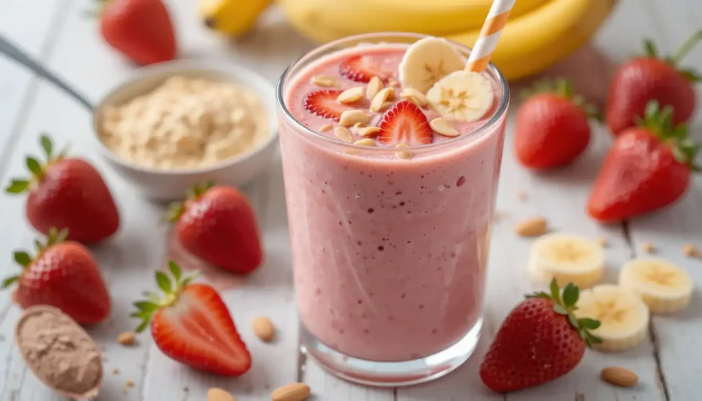 Strawberry Banana Protein Shake