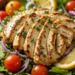 Grilled Lemon Herb Chicken Salad