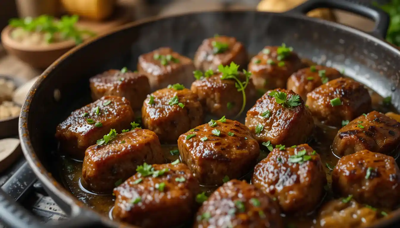 Slow-Simmered Garlic Butter Steak Bites