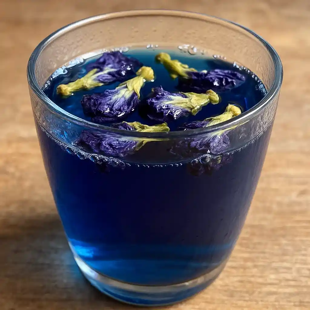 Glass of Brazilian Mounjaro drink with lemon and ginger