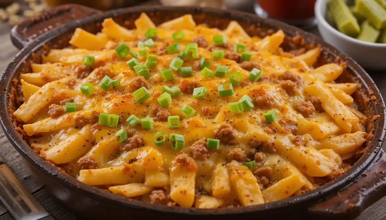 Cheeseburger French Fry Casserole